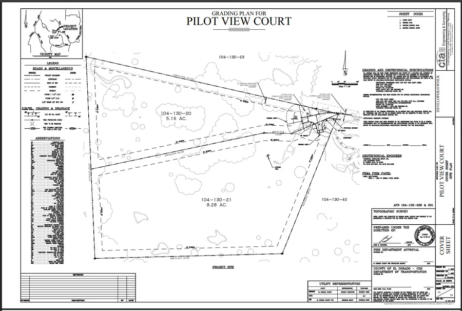 Site Plan at 4086 Pilot View Ct